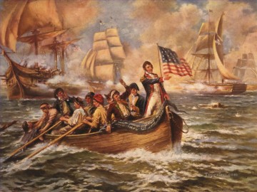  battle Canvas - Lake Erie Battle Perry Transfer Moran
